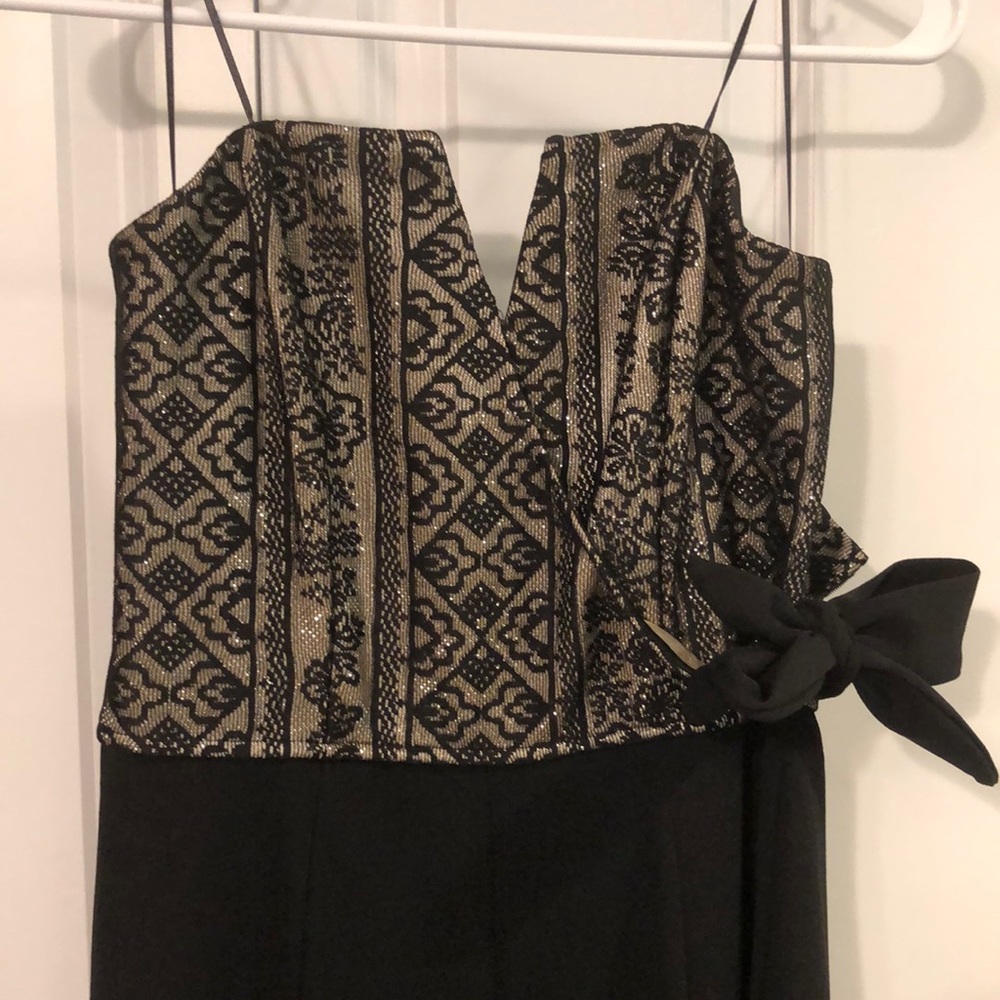 Gold and Black Shimmer Jumpsuit